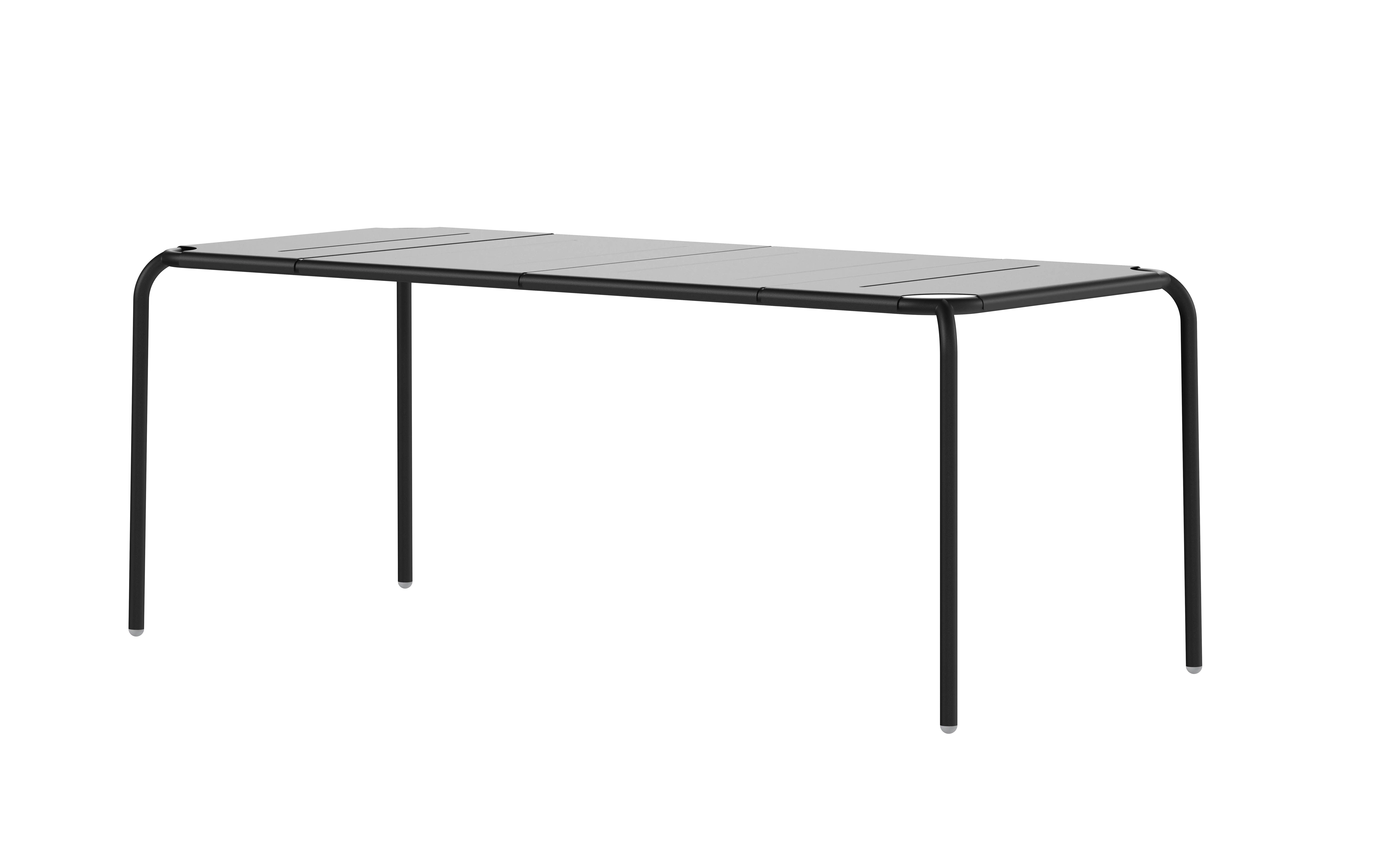 Edelstahl Esstisch mit modernem Design für Küche und Esszimmer.